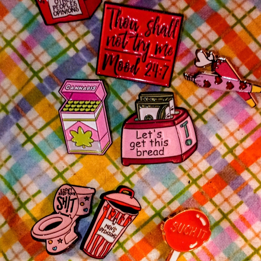 Colorful Home Party Pin Set